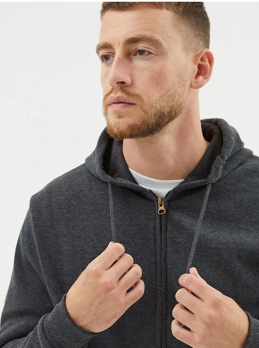George at Asda Boys' Grey Zip Up Hoodie | Comfortable & Stylish Pullover Jacket