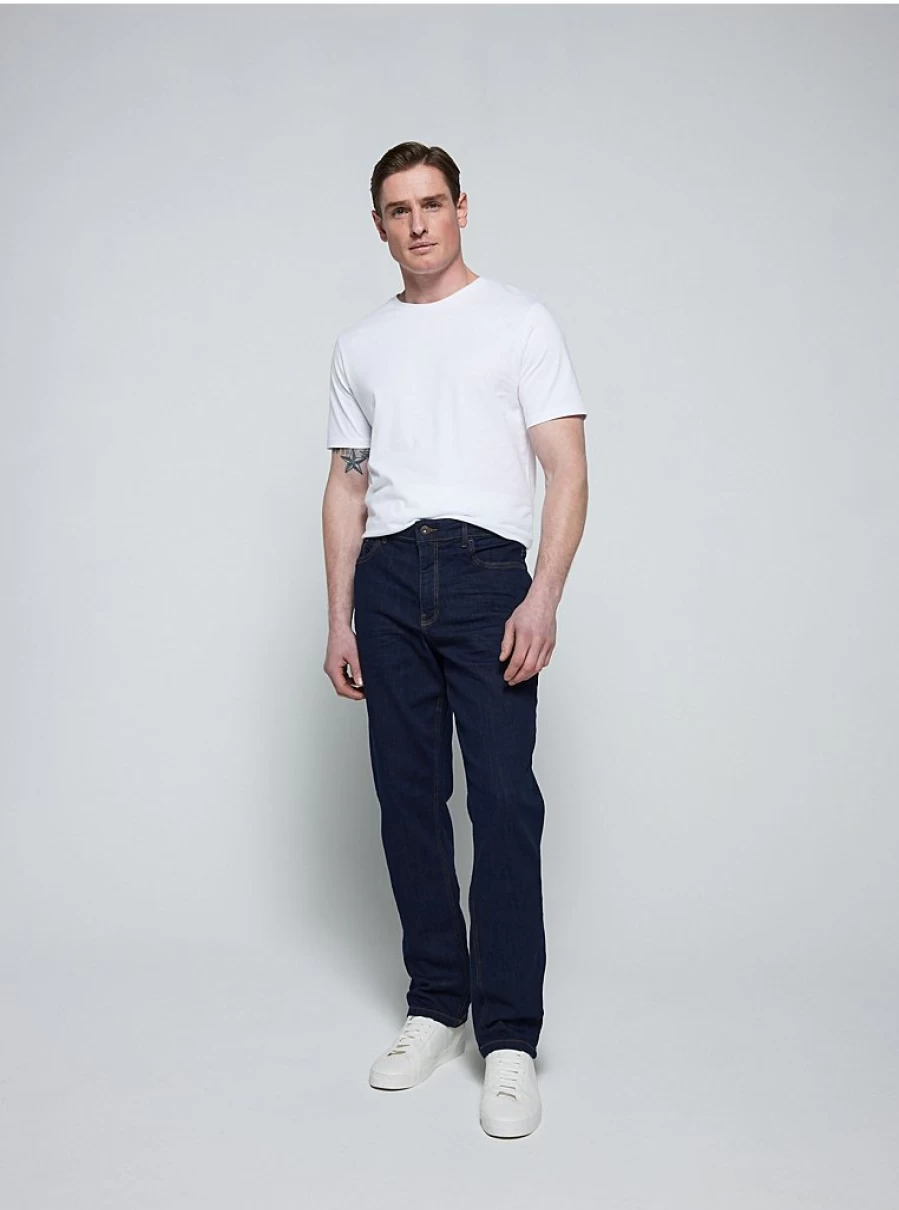 Men's Straight Fit Stretch Jeans | Comfort & Style | George at ASDA