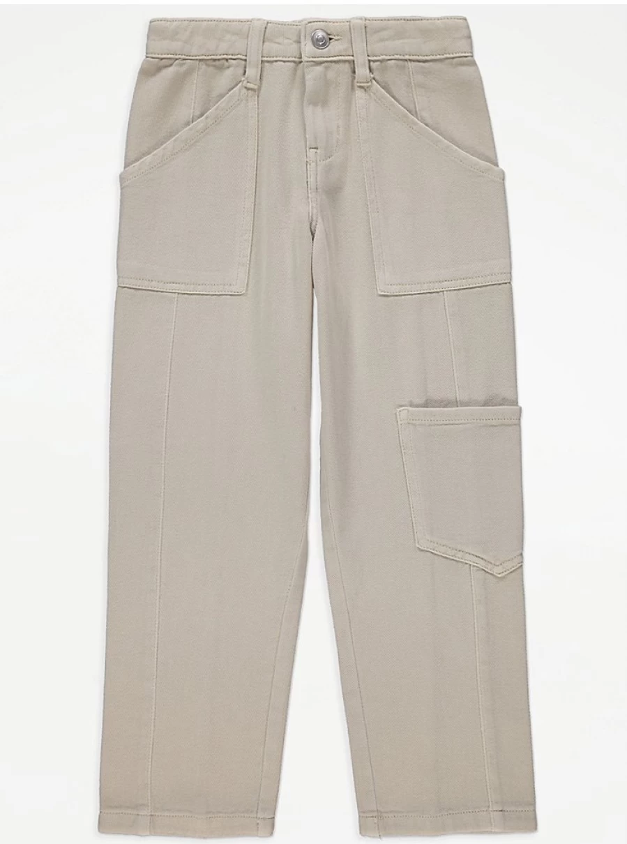 "George at Asda Kids' Stone Cargo Trousers: Durable & Stylish Review"
