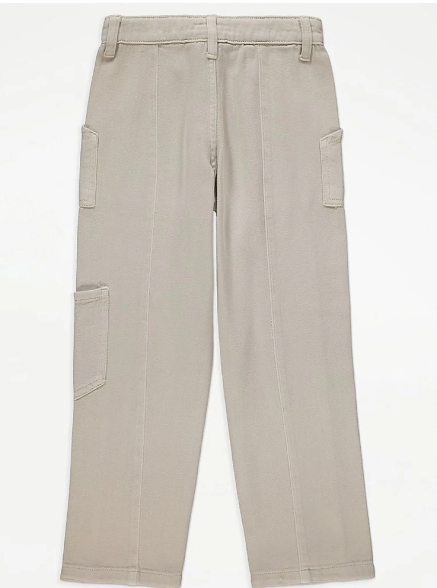 "George at Asda Kids' Stone Cargo Trousers: Durable & Stylish Review"