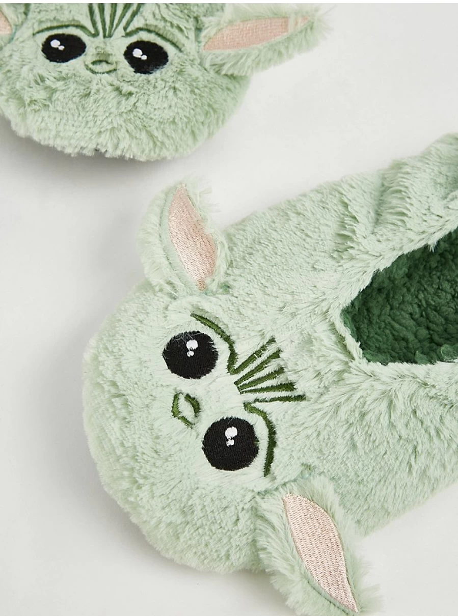 Men's Star Wars The Mandalorian Grogu Character Slippers by George at Asda - Comfortable & Official Merchandise