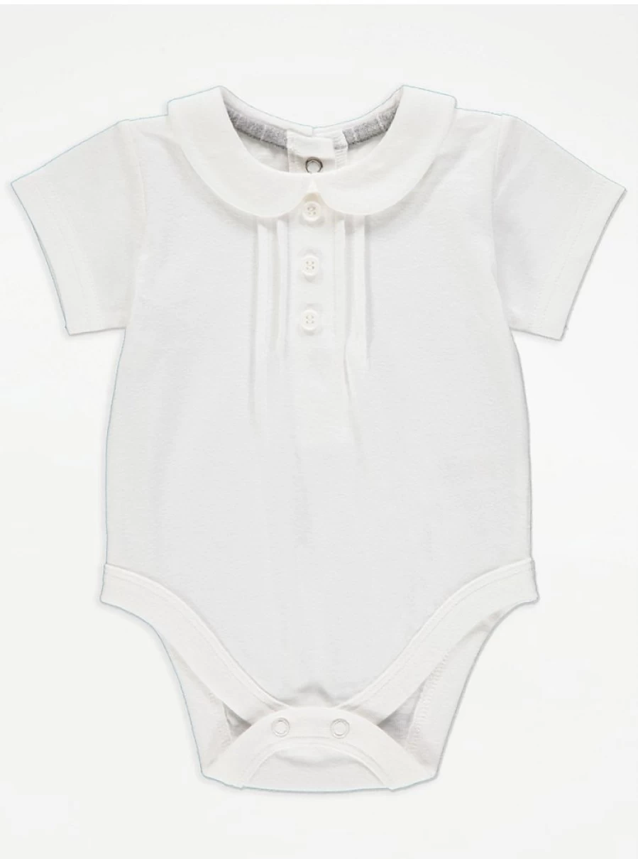 "George at Asda Boys Grey Checked Bib Shorts Bodysuit & Socks Outfit – Baby Outfit Review"