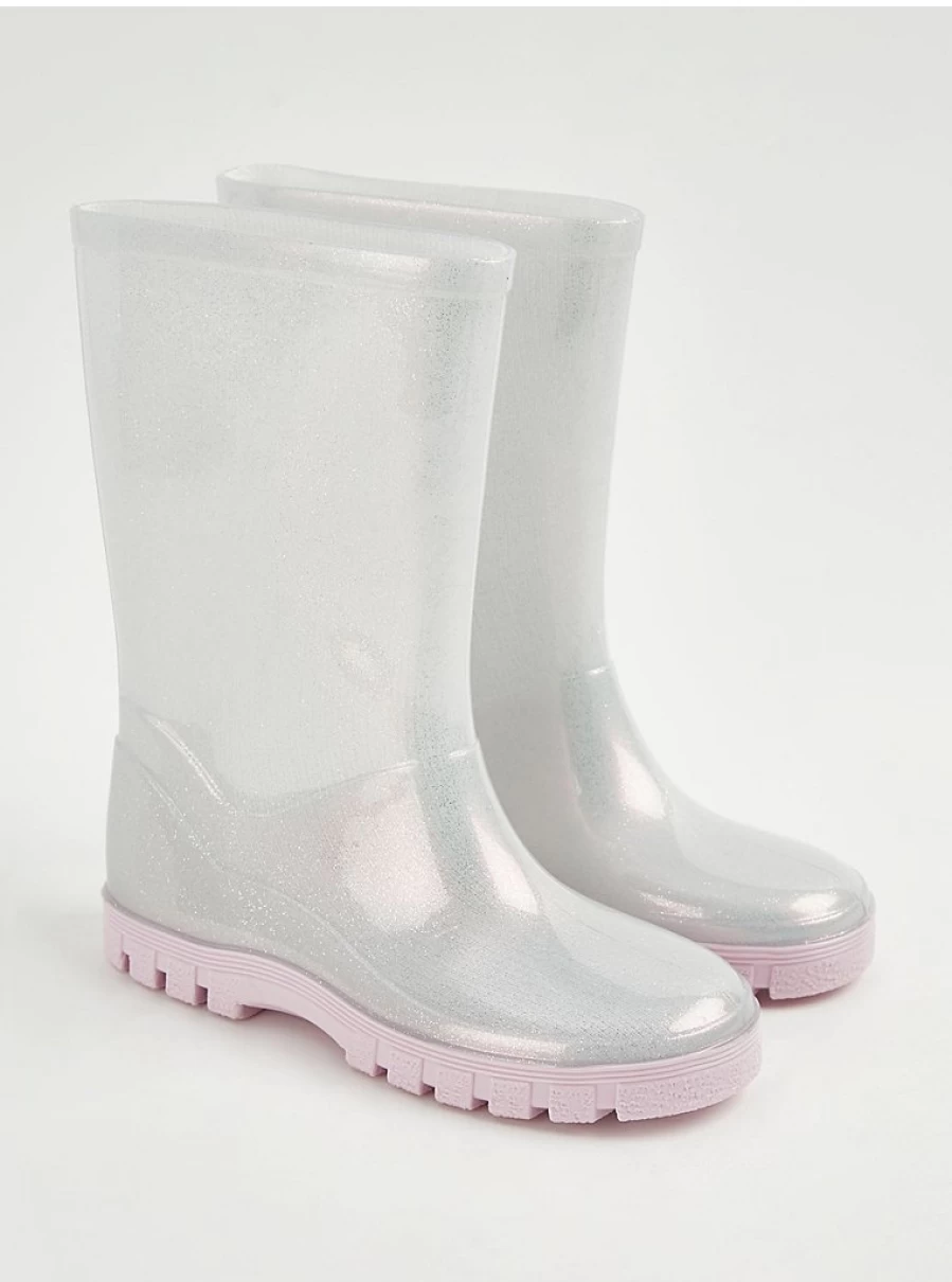 "George at Asda Kids' Iridescent Shimmer Wellington Boots Review | Waterproof Rain Boots for Children"