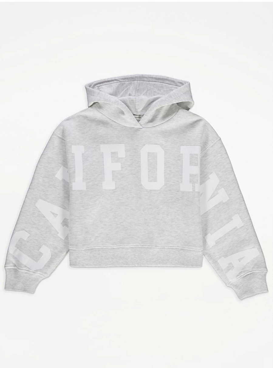 "George at Asda Kids Light Grey California Slouchy Hoodie Review"