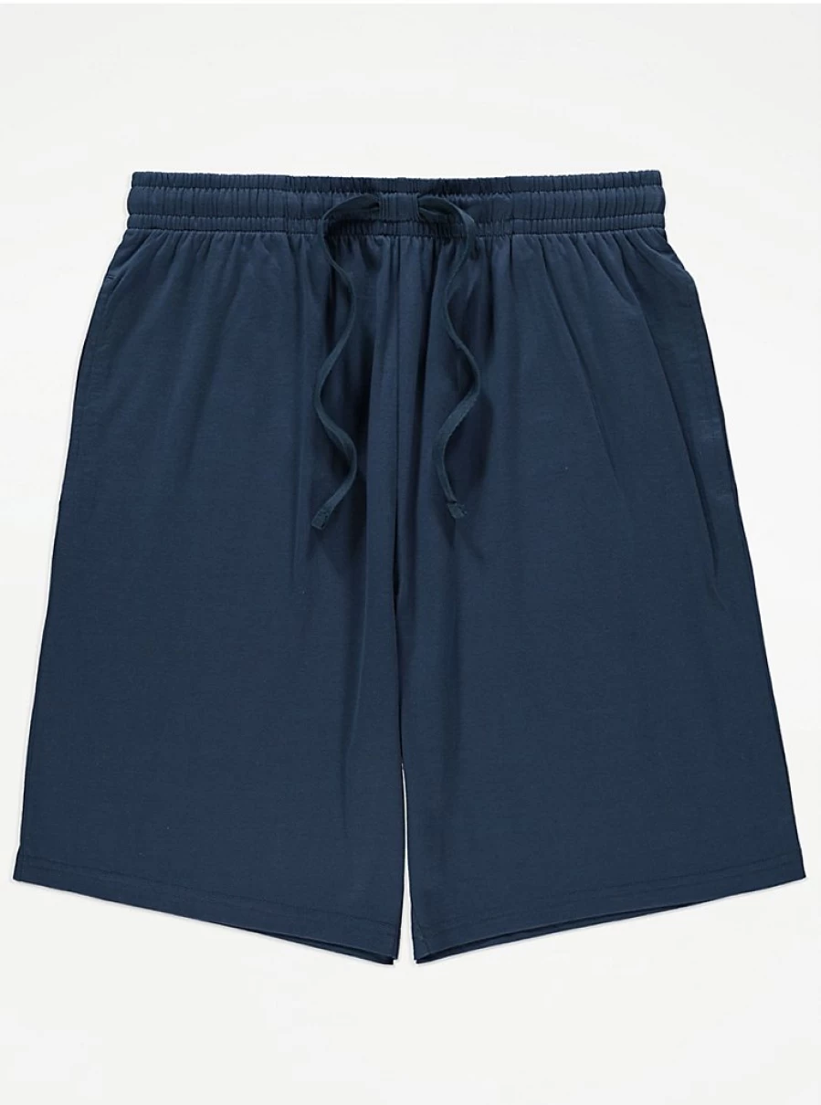 Men's Navy Blue Lounge Shorts by George at Asda | Comfortable Casual Wear