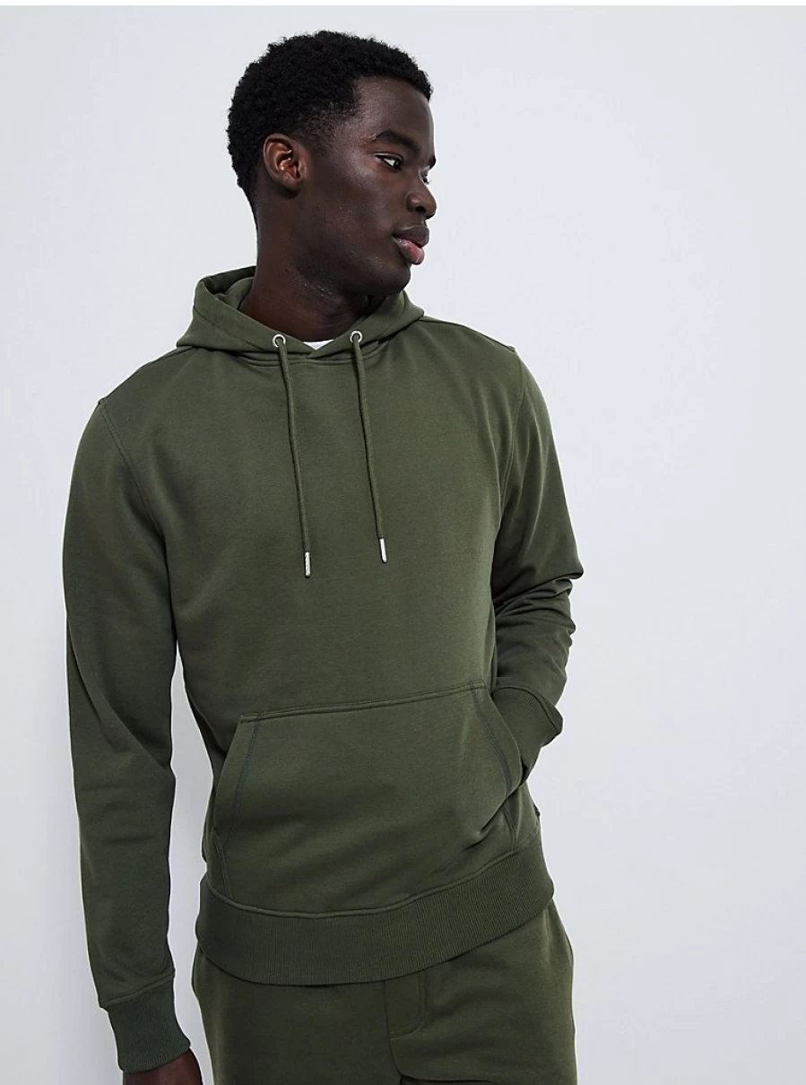 "George at Asda Men's Khaki Plain Hoodie Review | Comfort & Style"