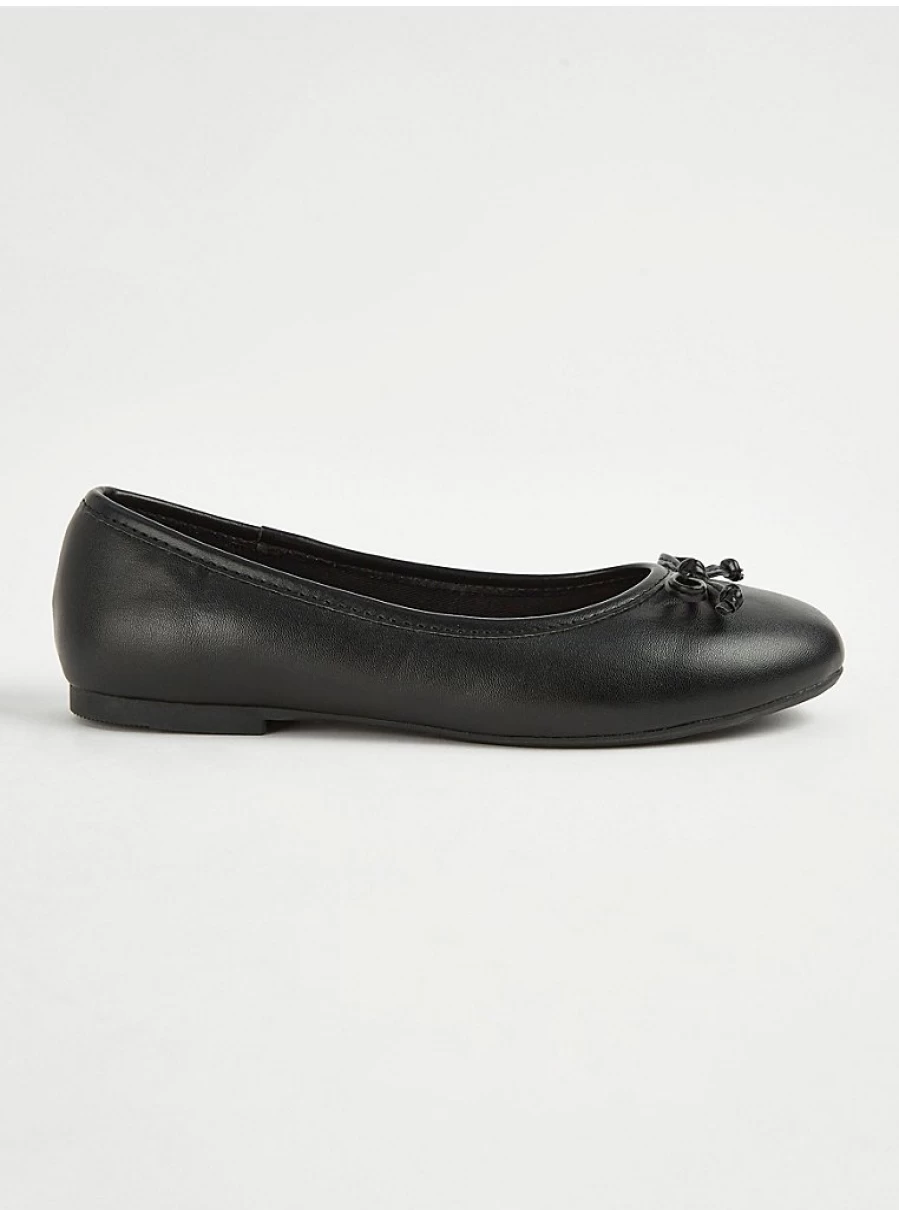"George at Asda Black Ballet Shoes for School – Comfortable & Durable Dance Footwear"