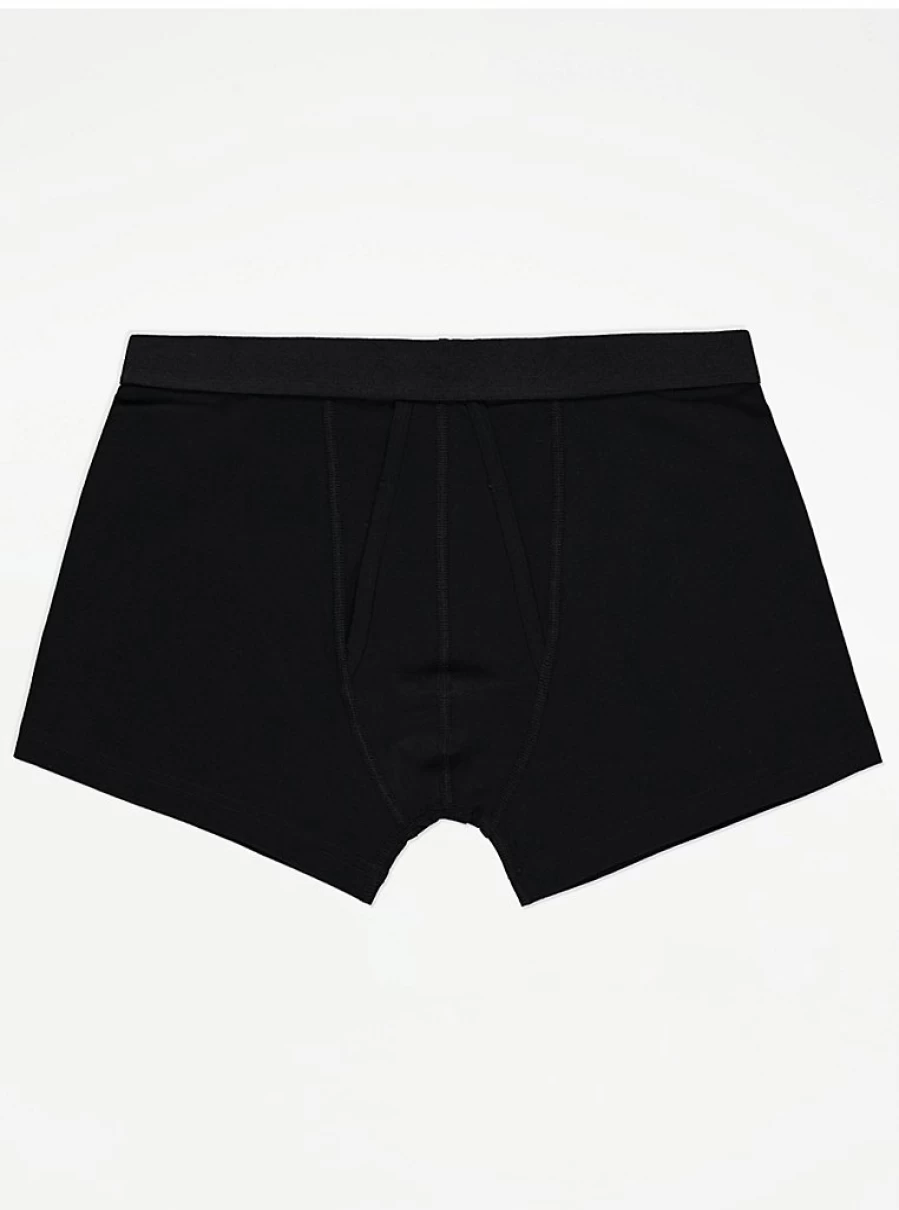 George at Asda Boys' Black A-Front Boxer Shorts 10-Pack - Comfort Multipack Underwear