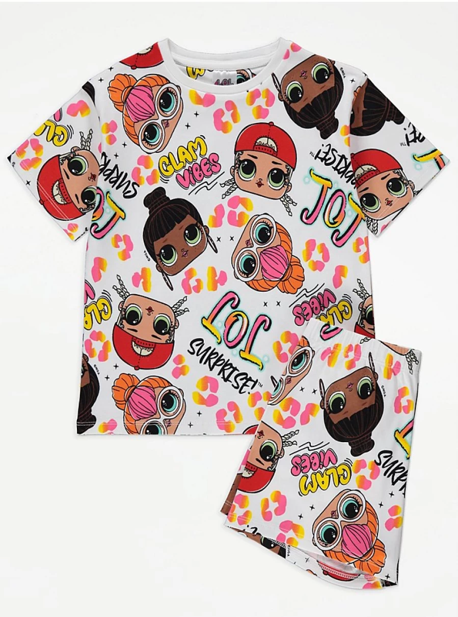 L.O.L. Surprise! Kids' Bright Character Short Pyjamas | George at Asda | Comfortable & Fun Sleepwear