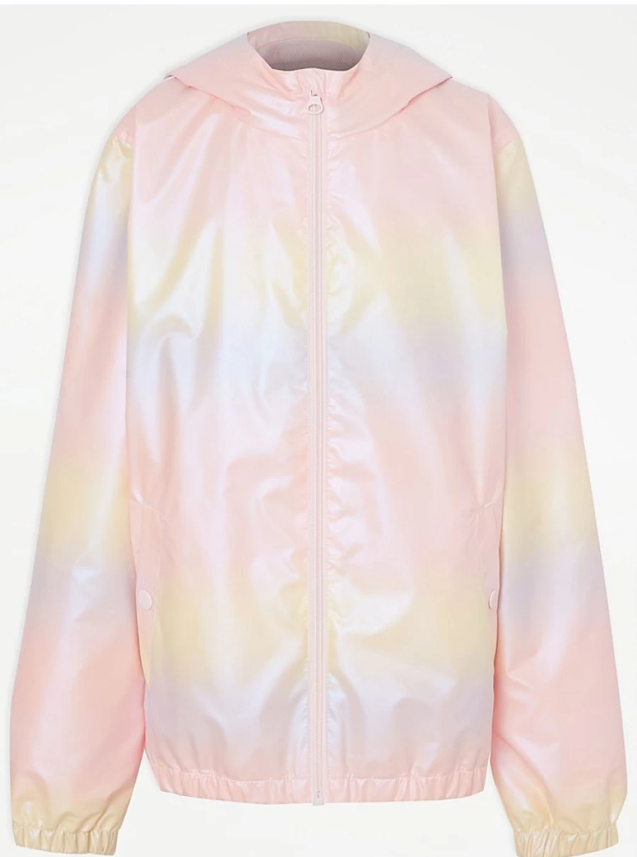 "George at Asda Kids Pink Pastel Ombre Rain Mac Review | Waterproof Coat for Children"