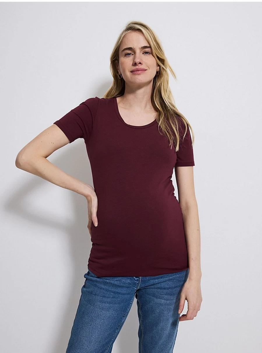 Baby Burgundy T-Shirt | George at Asda | Soft Cotton Comfort