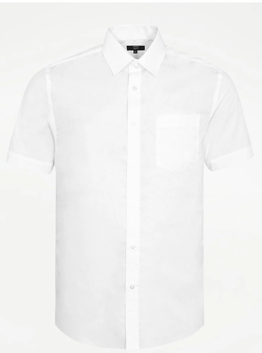 "George at Asda Boys' White Slim Fit Short Sleeve Formal Shirt – Reviews & Style Guide"
