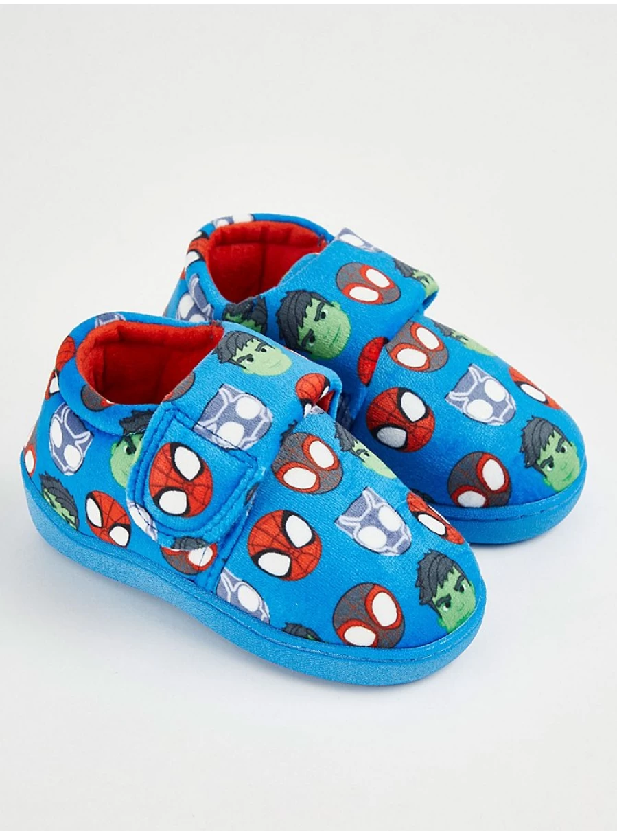 "Spider-Man Kids' Slippers - Blue Cupsole Design | Marvel Spidey & Friends | George at Asda Boys' Footwear"