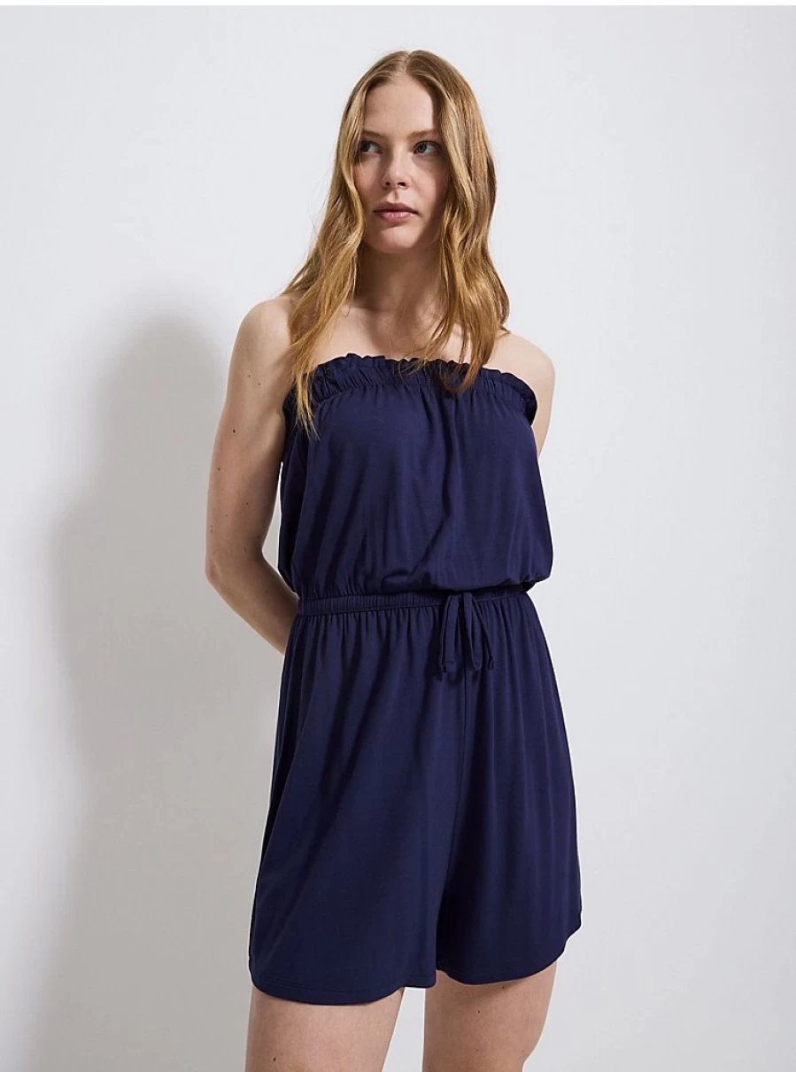 "George at Asda Women's Navy Bandeau Playsuit – Comfortable & Stylish Summer Outfit"