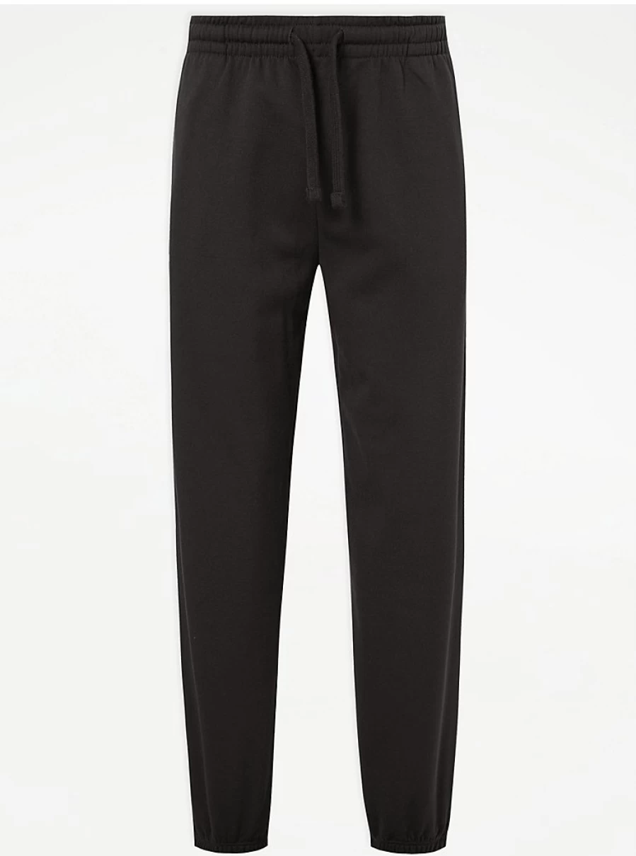 "George at Asda Boys' Black Plain Joggers - Comfortable & Stylish Track Pants for Kids"