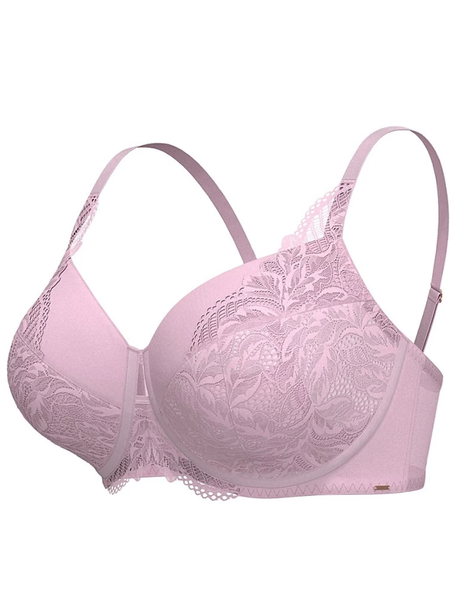 "George at Asda Women's Entice Pink Floral Lace Non-Padded Bra - Comfortable Lingerie Review"