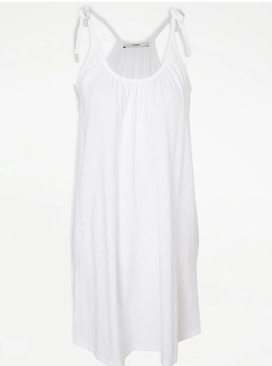 "George at Asda Women's White Strappy Mini Sundress – Summer Dress Reviews"