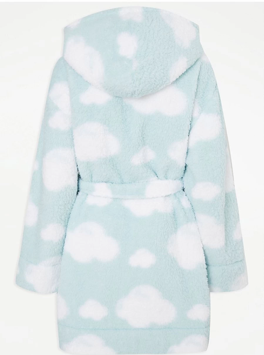 Disney Lilo & Stitch Je T'Aime Cloud Fleece Dressing Gown | Women's Cozy Robe by George at Asda