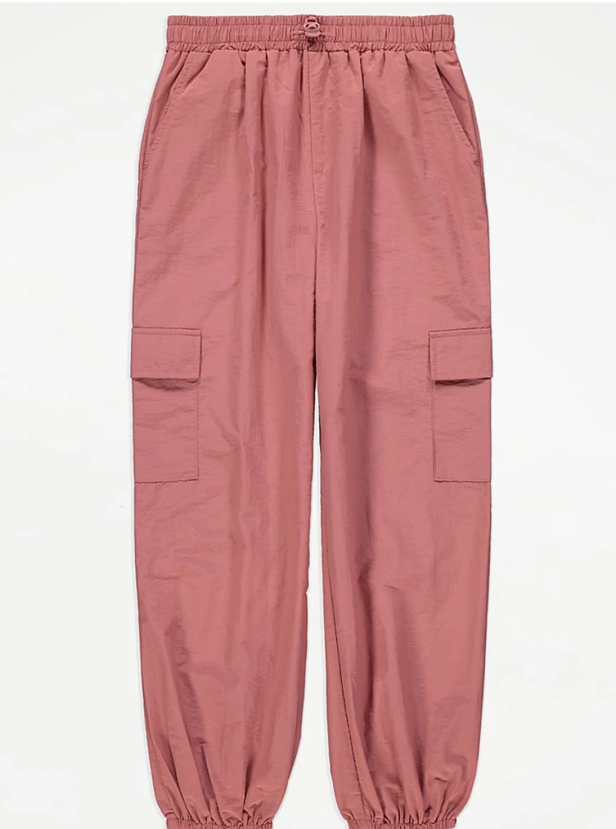 "George at Asda Kids' Pink Parachute Pants Review | Comfort & Style"