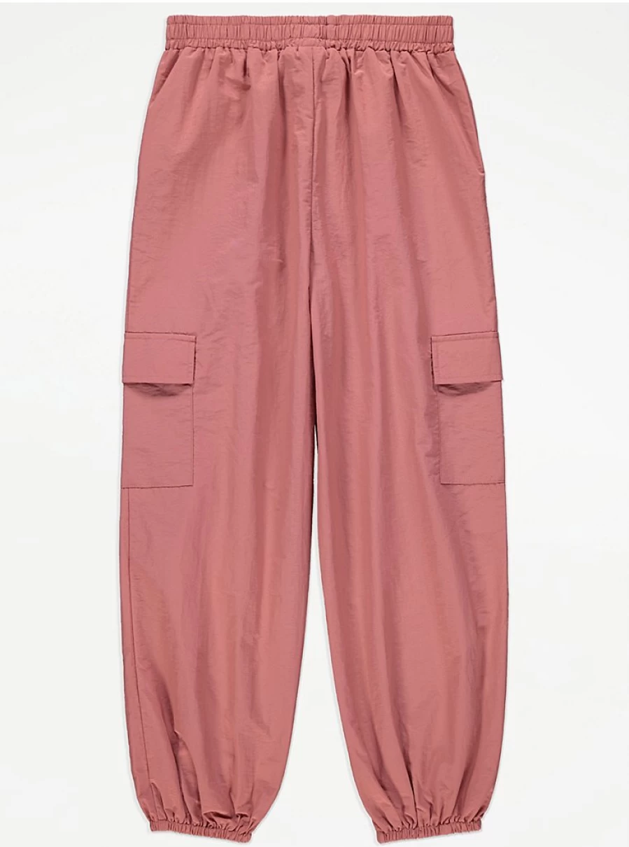"George at Asda Kids' Pink Parachute Pants Review | Comfort & Style"