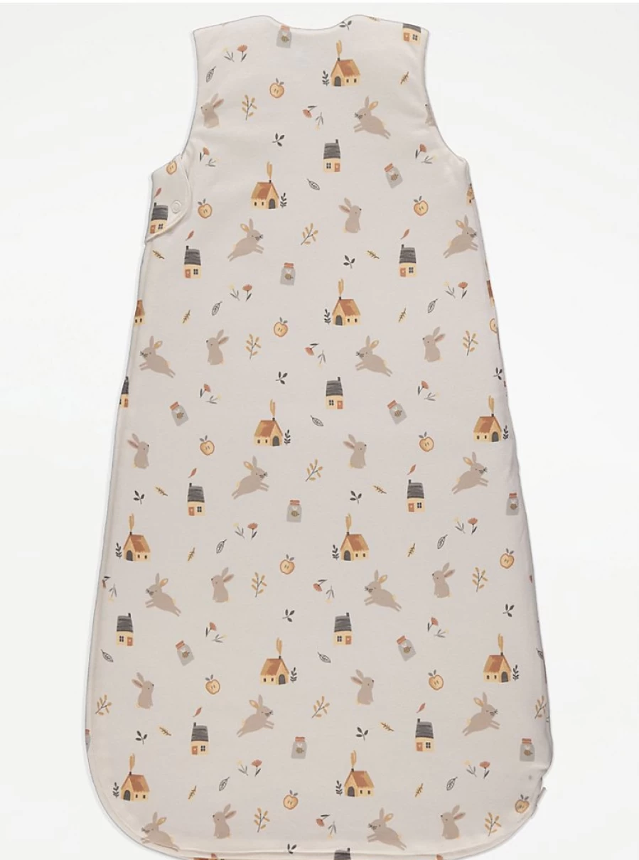 "George at Asda Baby Neutral Bunny Sleep Bag 2.5 Tog - Soft & Warm Infant Wear"