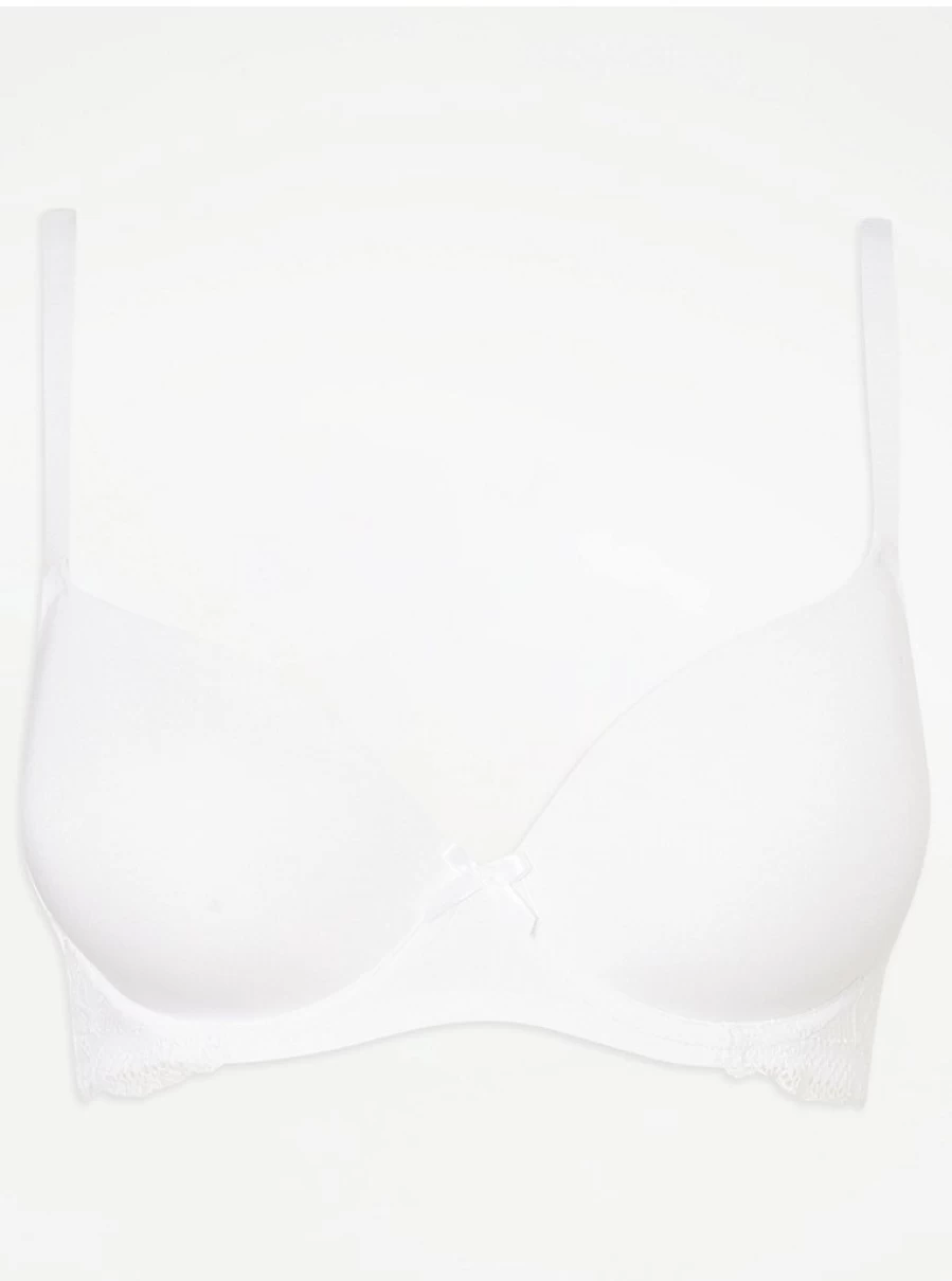 "George at Asda Women's White Lace T-Shirt Bra – Comfortable & Stylish Lingerie Review"