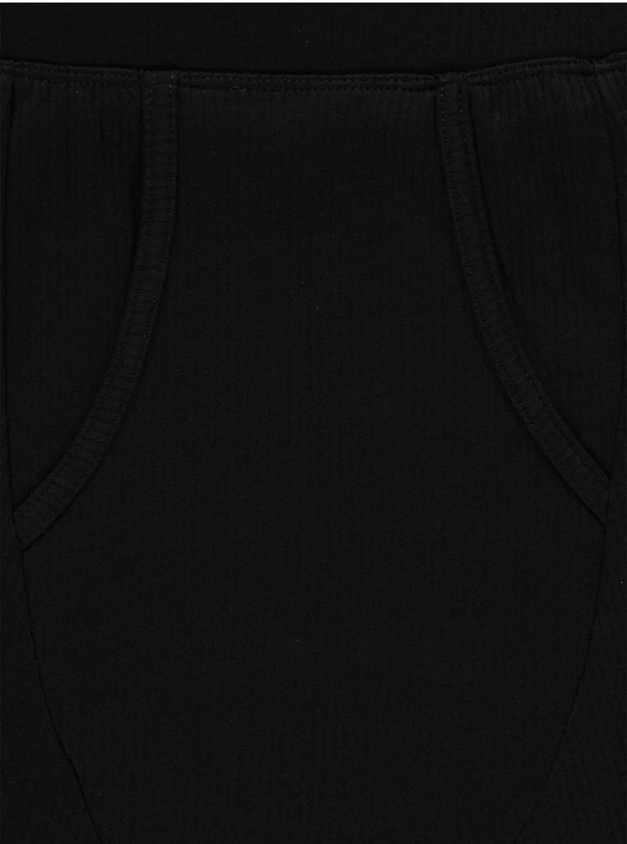 Men's Black Thermal Long Johns - Ribbed Winter Base Layer by George at Asda