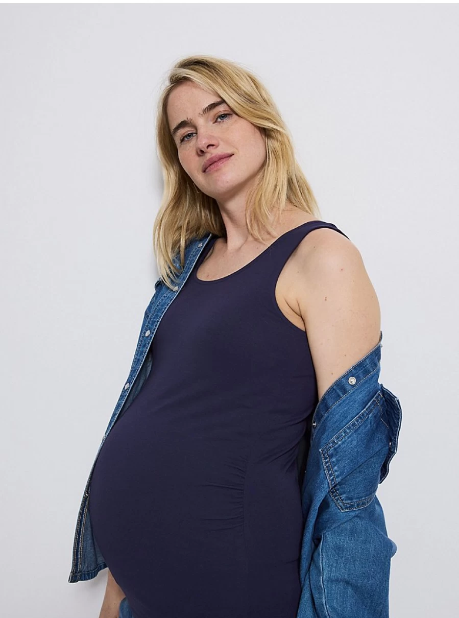 "George at Asda Women's Navy Maternity Vest – Comfort & Style for Pregnancy"