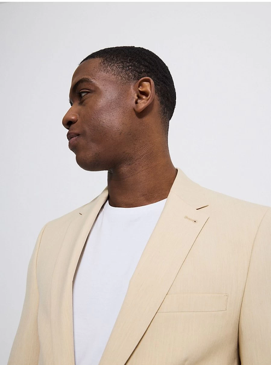 Men's Beige Suit Jacket by George at Asda – Stylish & Comfortable Blazer for Formal Wear