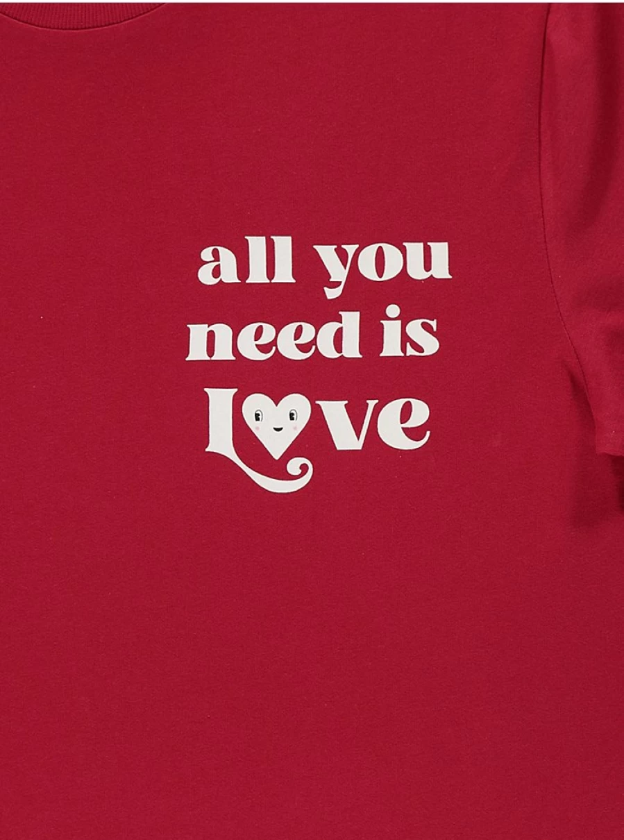 "George at Asda Men's Red 'All You Need Is Love' Valentine's Pyjamas Set"