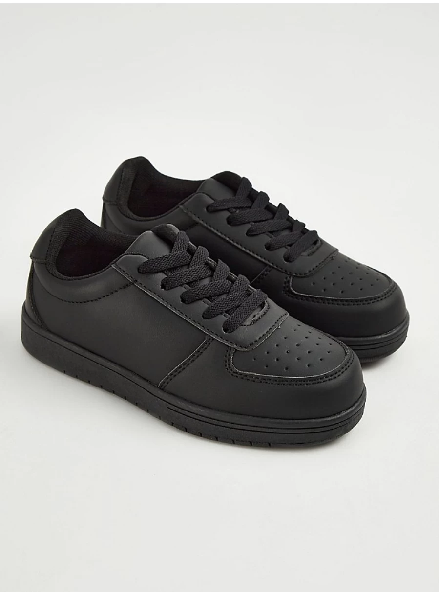 Boys' Black Lace-Up Sport Cupsole Trainers | George at Asda | Kids' Athletic Shoes Review