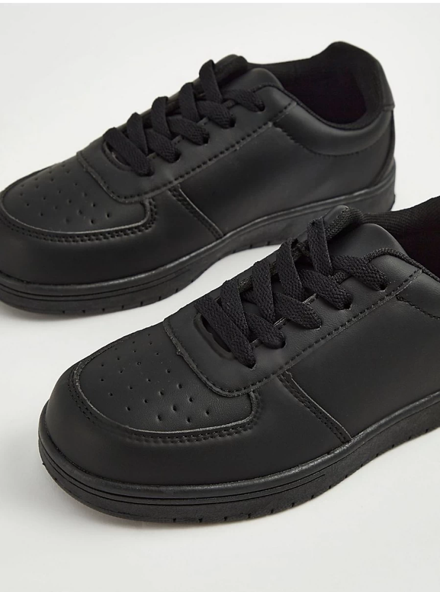 Boys' Black Lace-Up Sport Cupsole Trainers | George at Asda | Kids' Athletic Shoes Review