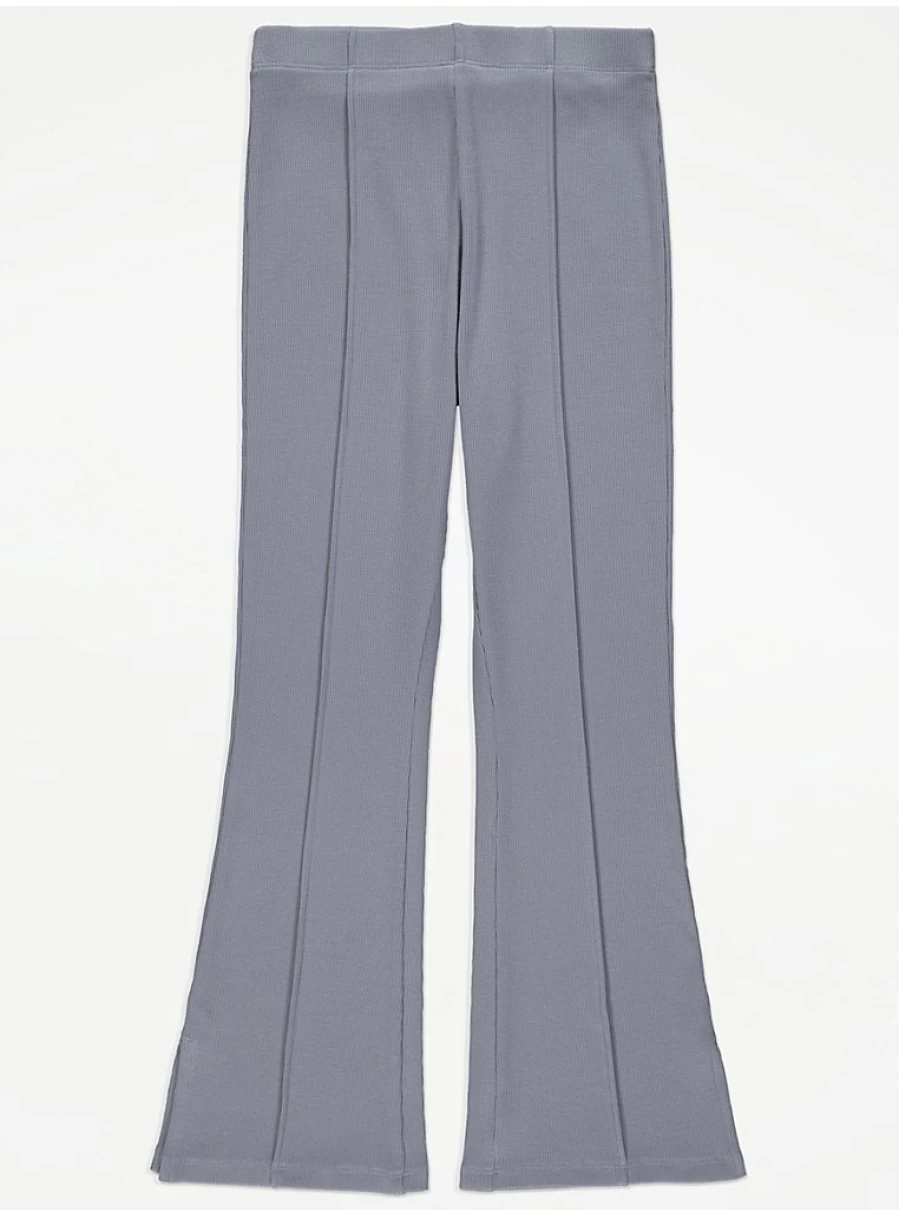 "George at Asda Light Blue Ribbed Kick Flare Trousers for Kids – Comfort & Style Review"