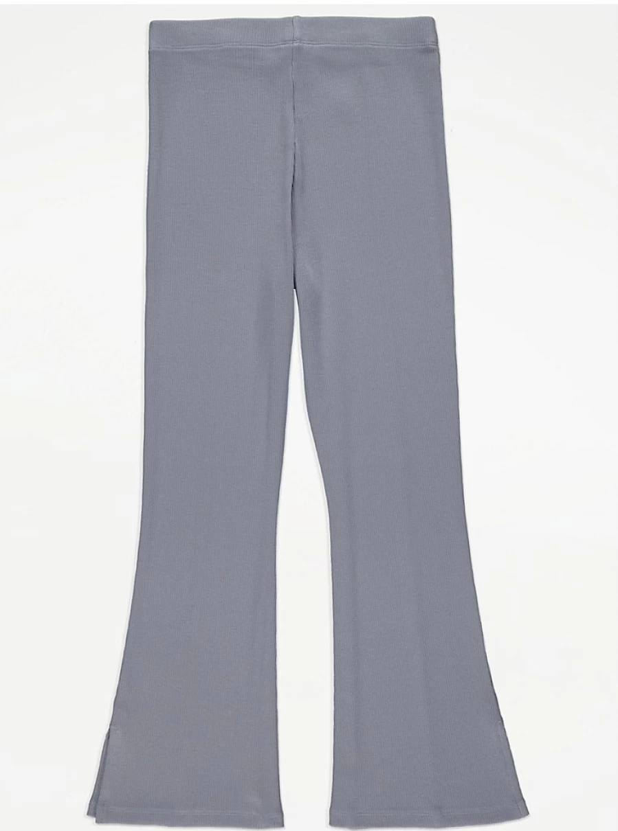"George at Asda Light Blue Ribbed Kick Flare Trousers for Kids – Comfort & Style Review"