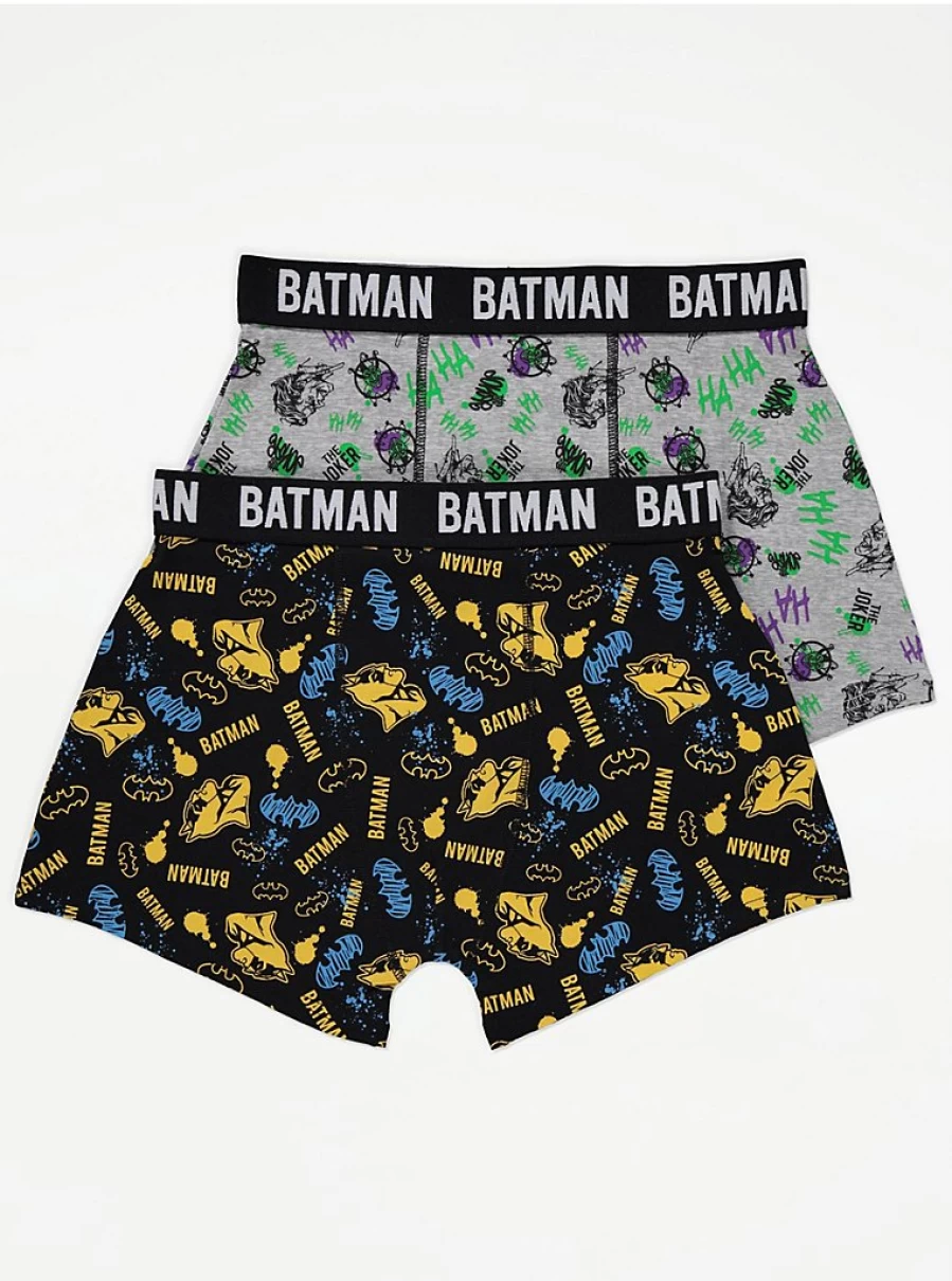 George at Asda Men's Batman Boxer Briefs 2-Pack | DC Comics Licensed Trunk Underwear