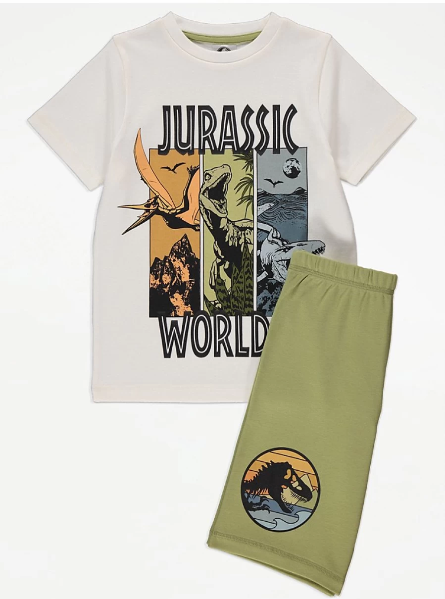 Boys' Jurassic World Green Dinosaur Pyjamas | George at Asda Kids Sleepwear