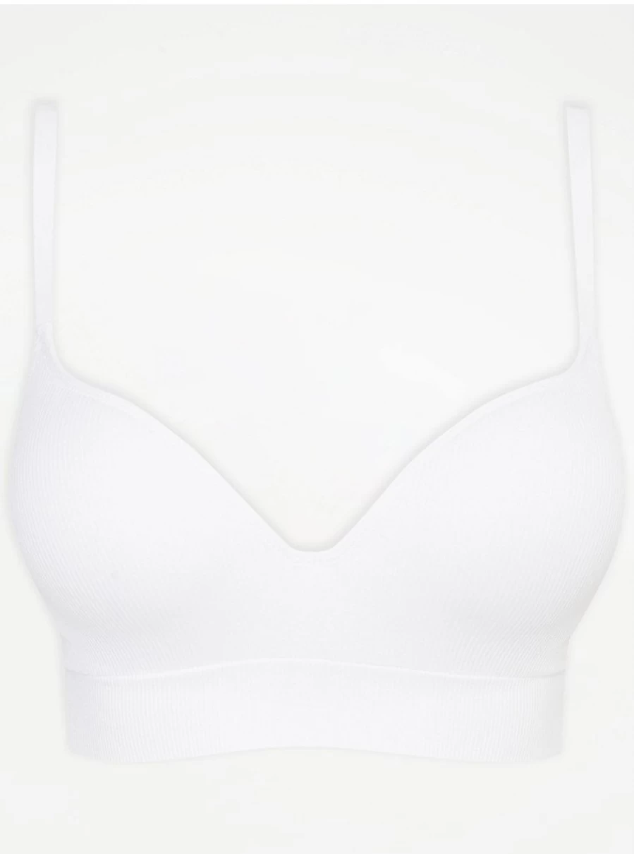 "George at Asda Women's White Plunge Bra – 2 Sizes Bigger for Enhanced Fit | Lingerie Reviews"