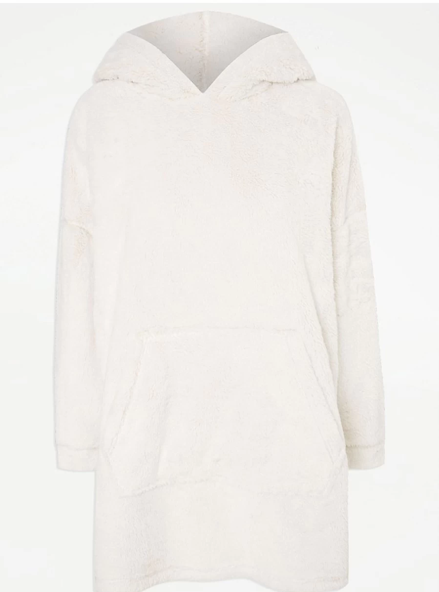 "George at Asda Cream Faux Fur Hoodie - Cozy Snuggle Loungewear Review"