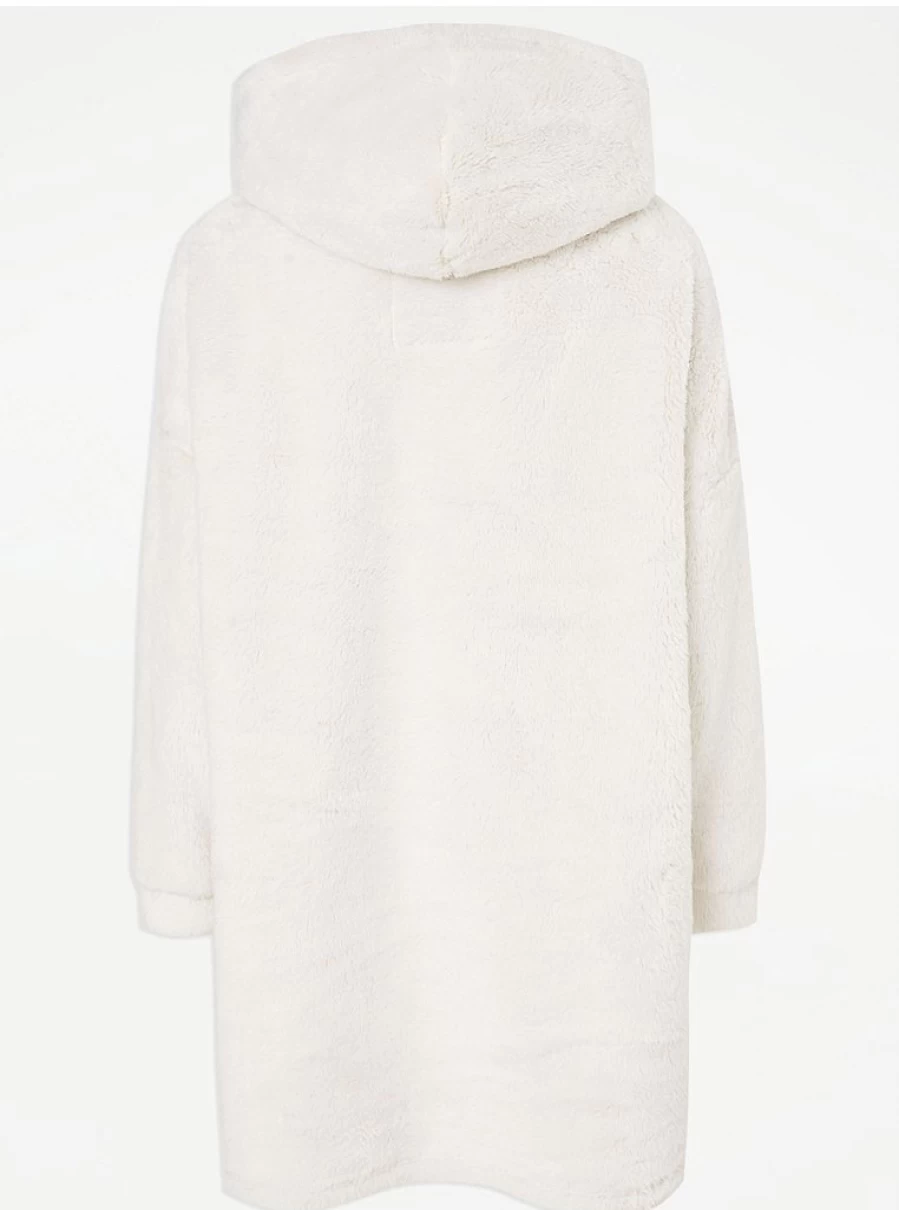 "George at Asda Cream Faux Fur Hoodie - Cozy Snuggle Loungewear Review"