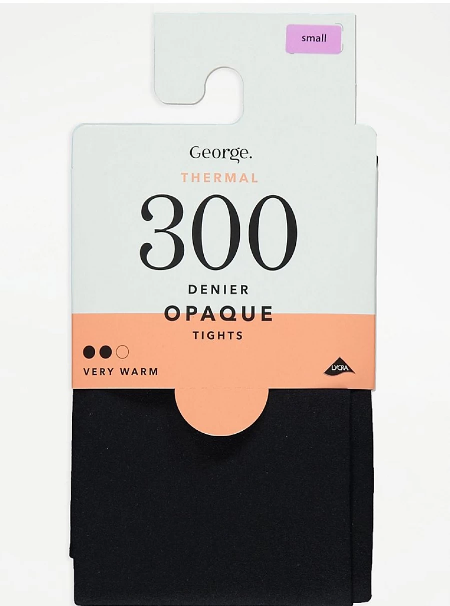 "George at Asda Women's Black 300 Denier Tights – Reviews & Features"