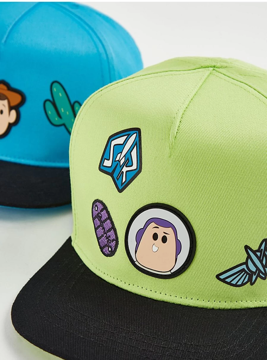 "George at Asda Disney Toy Story Baseball Caps 2-Pack for Boys – Kids' Character Hat Set"