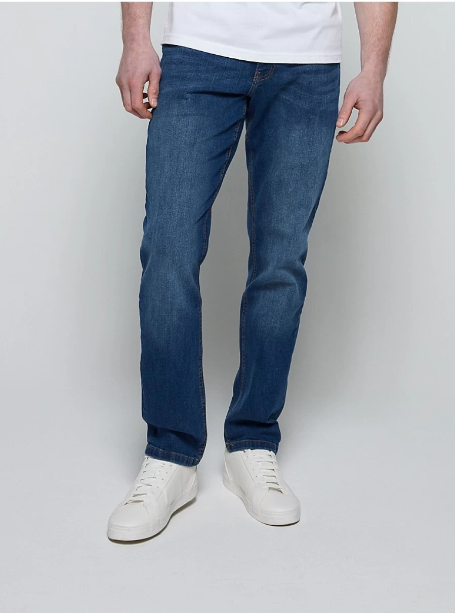 Men's Mid Wash Straight Fit Jeans | George at Asda | Comfort & Style