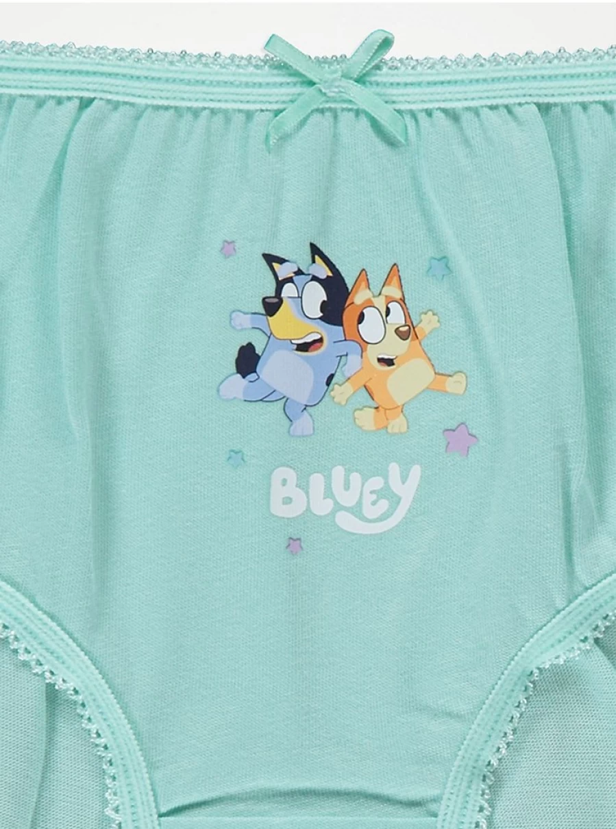 "George at Asda Kids' Bluey Aqua Briefs 5-Pack | Comfortable Swim Underwear for Children"