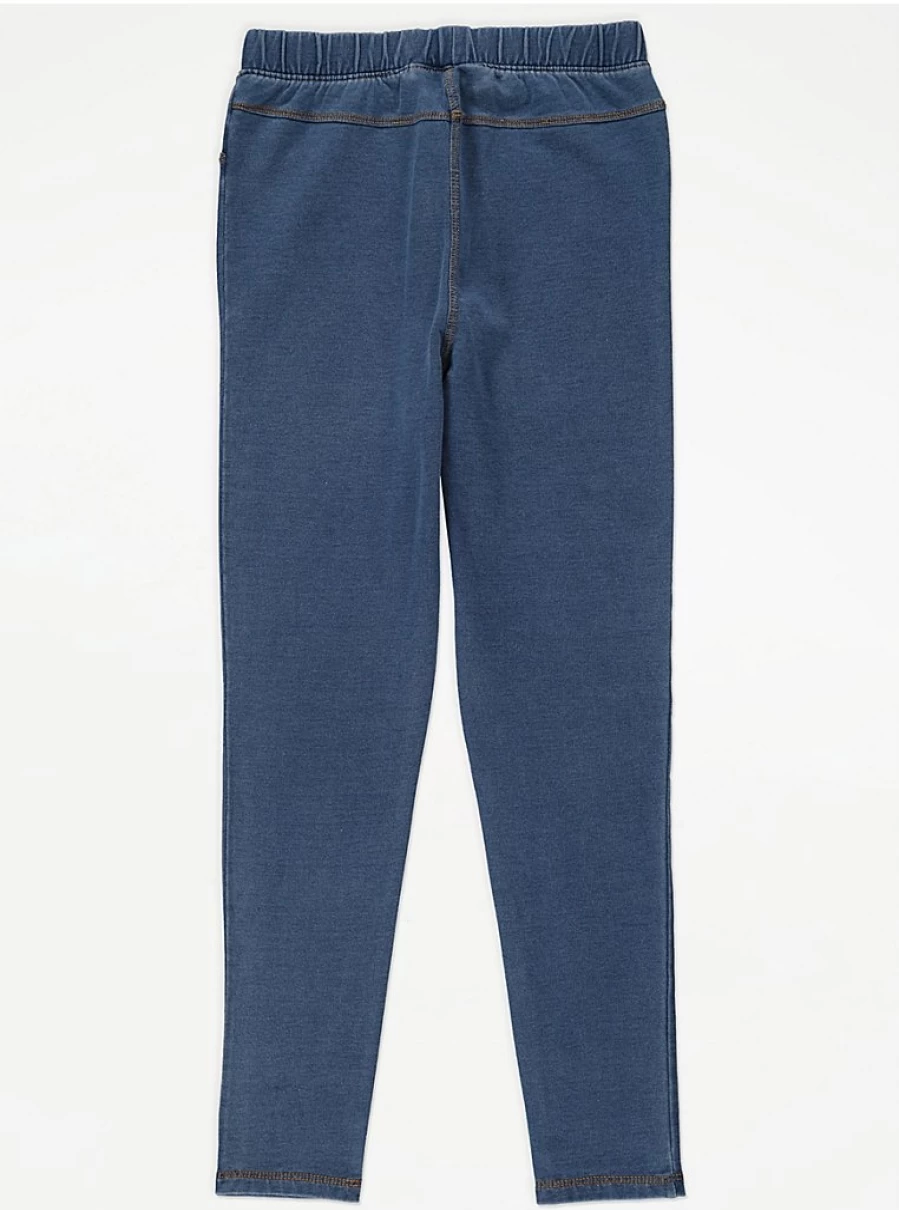 "Kids' Mid Wash Denim Jeggings | Comfort & Style | George at Asda"