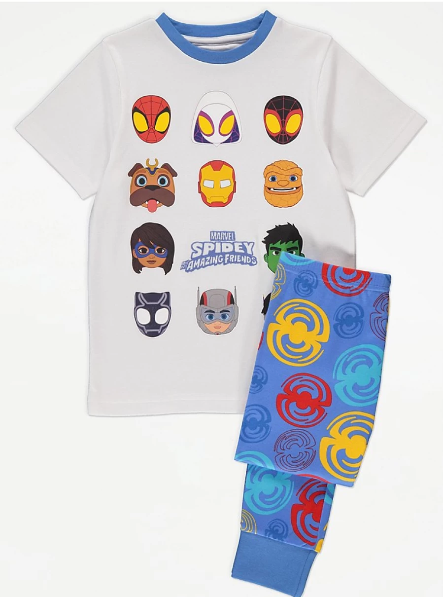 Boys' Marvel Spidey And Friends Short Sleeve Pyjamas | George At Asda