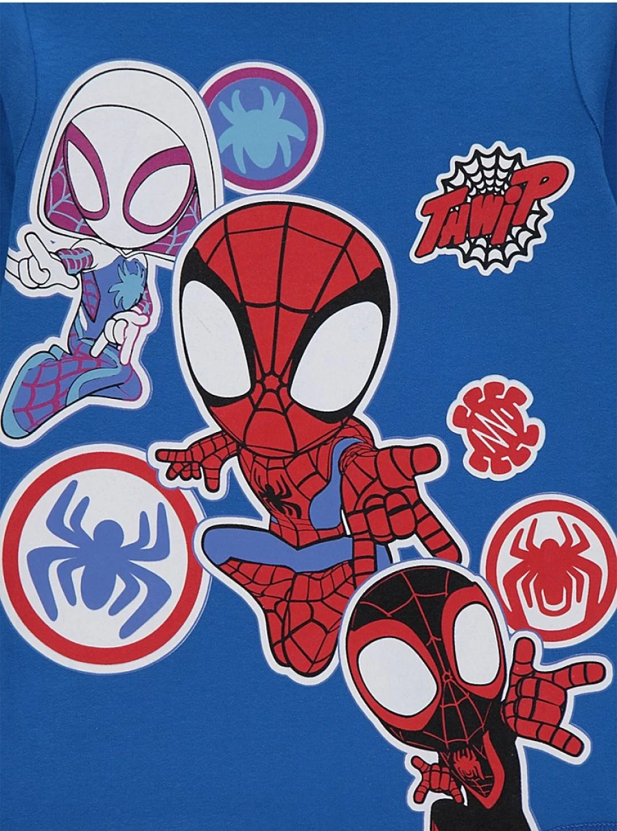 "Kids' Marvel Spider-Man Blue Long Sleeve Pyjamas | George at Asda"