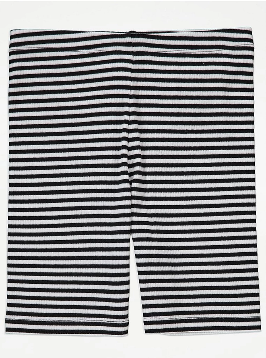 "George at Asda Kids' White Day Dreamer Striped Short Pyjamas – Comfortable & Stylish Sleepwear"