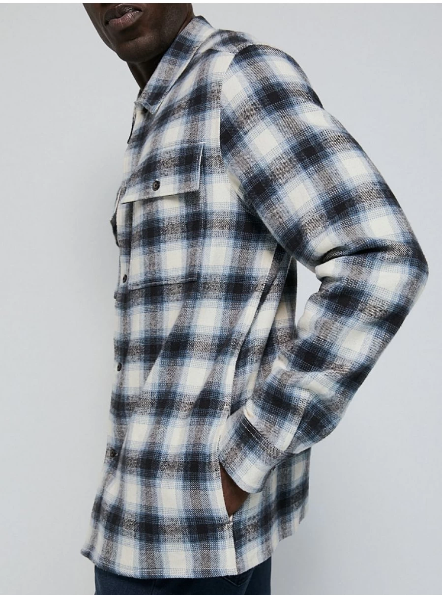 "George at Asda Men's Blue Checked Soft Touch Shacket – Comfort & Style Review"