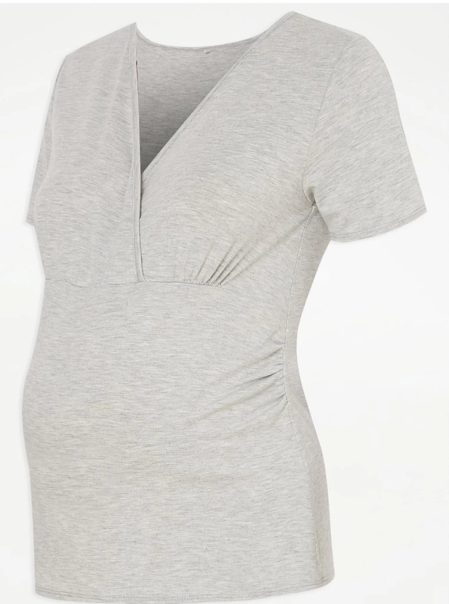 "George at Asda Baby Grey Wrap Front Pajamas – Soft Maternity Sleepwear Review"
