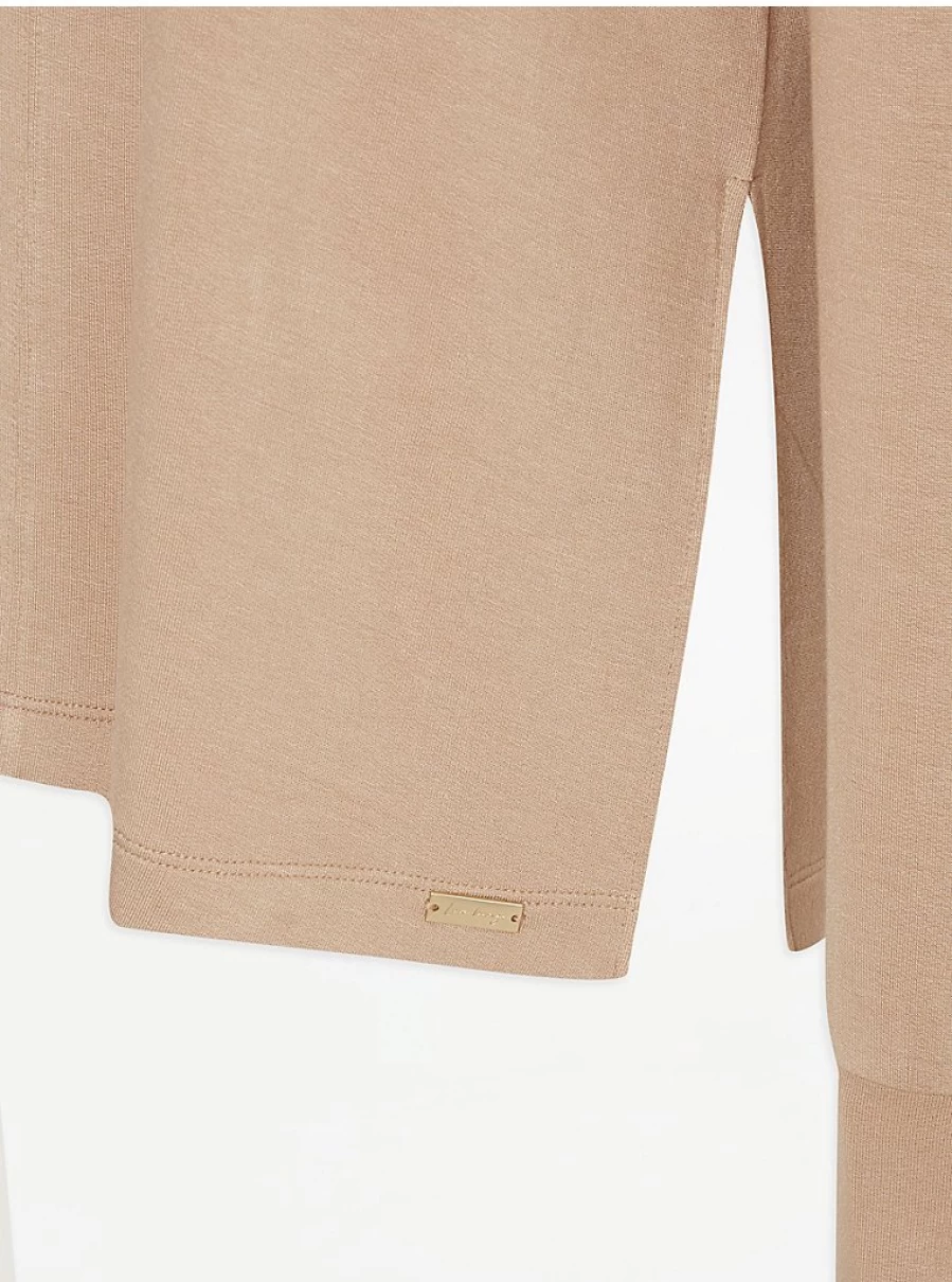 "George at Asda Tan Soft Touch Long Sleeve Pyjama Top | Comfortable Women's Sleepwear"